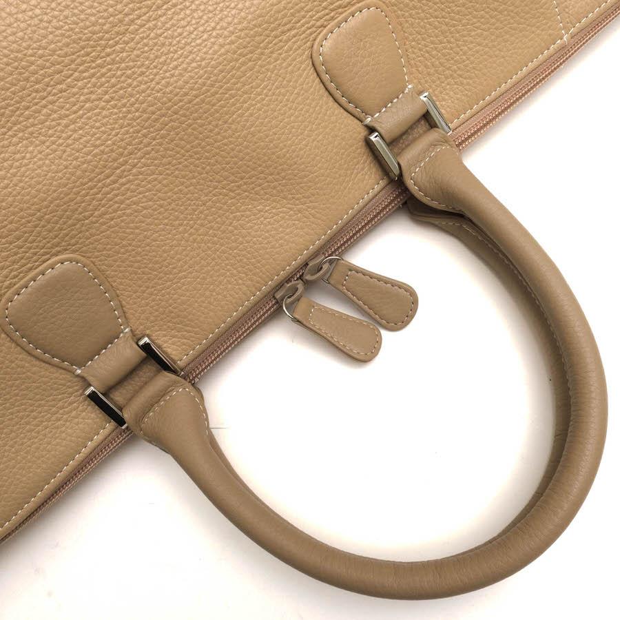 Kitamura キタムラ ボストンバッグ 牛革 サイドポケット付き