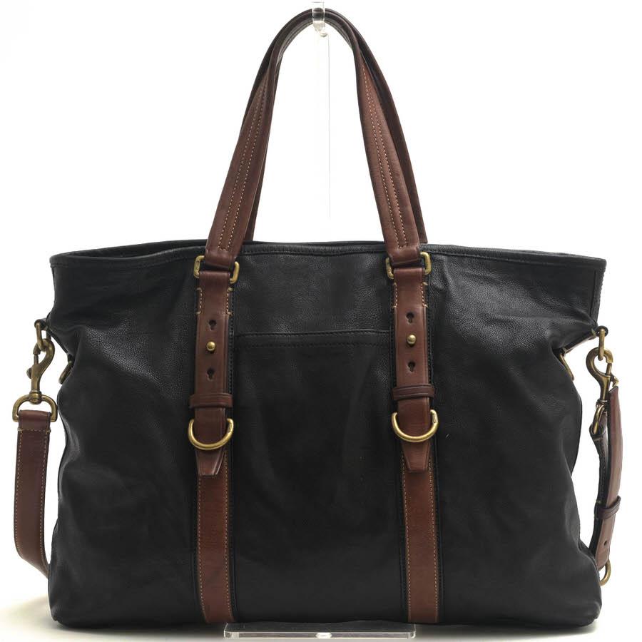 ○コーチ COACH 牛革 カーフ トートバッグ 70256 Harrison East West Tote ハリソン イーストウエスト 2WAY ショルダーバッグ メン 中古 COACH（コーチ） トートバッグ 70256 Harrison East West Tote