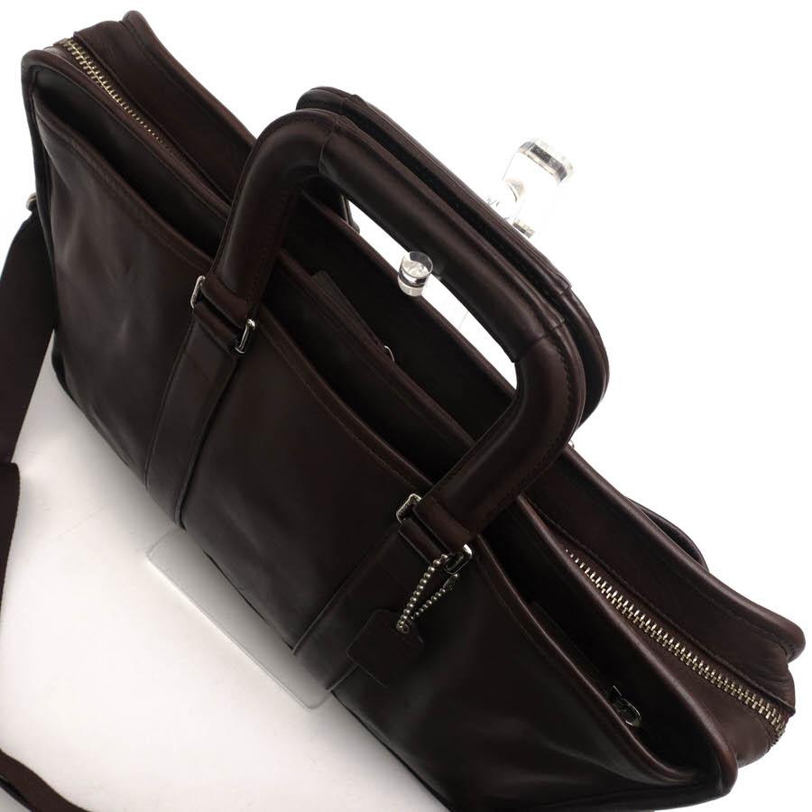 Coach ビジネスバッグ ダークブラウン COACH コーチ ビジネスバッグ F70662 LEXINGTON LEATHER EMBASSY