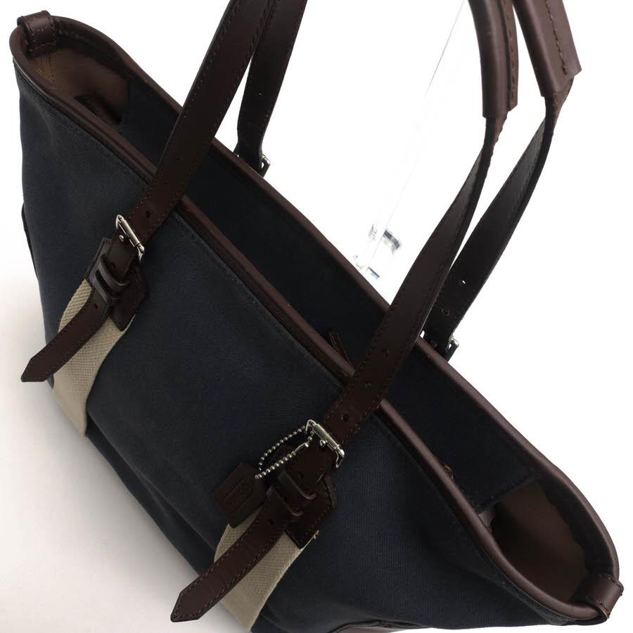 COACH コーチ トートバッグ 70896 Bleeker City Canvas Tote ブリーカー シティー キャンバス シティー トート 一部牛革 肩掛け ワンショ_4