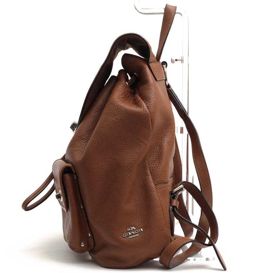 COACH（コーチ） リュック 37582 TURNLOCK RUCKSACK IN PEBBLE LEATHER