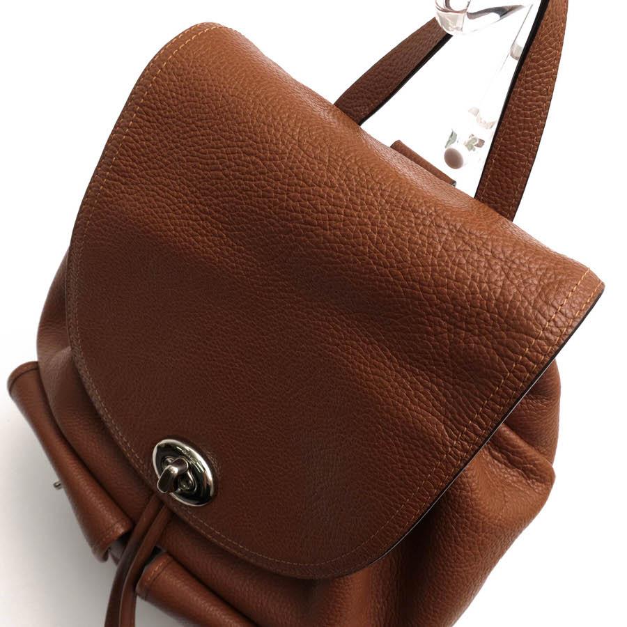 COACH（コーチ） リュック 37582 TURNLOCK RUCKSACK IN PEBBLE LEATHER
