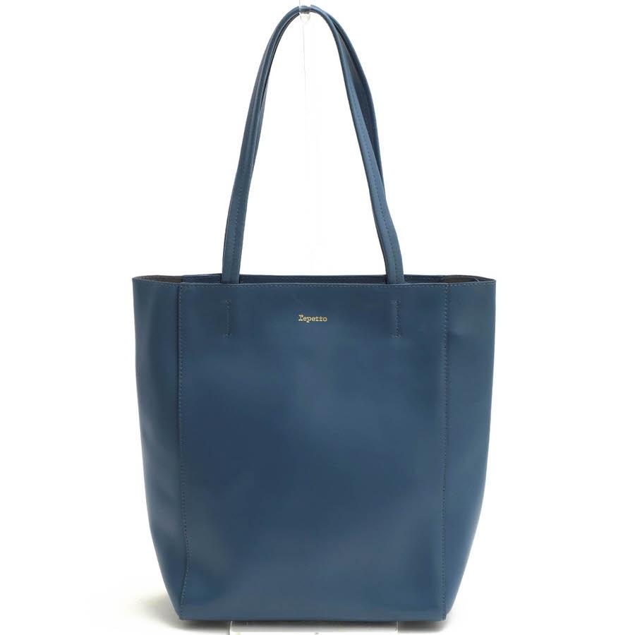 ゆ*ず様 repetto レペット ショッピングバッグ 新品トートバック 最終値 repetto（レペット） トートバッグ Shopping Bag Zippe 床革 肩掛け