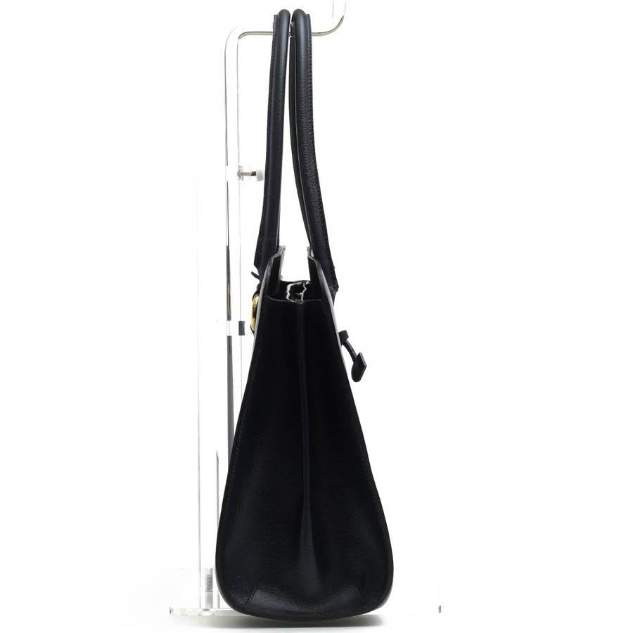 【美品】delvaux デルボー セピア ハンドバッグ 冠婚葬祭 ネイビーDロゴ DELVAUX デルヴォー ハンドバッグ SEPIA セピア カーフ 牛革