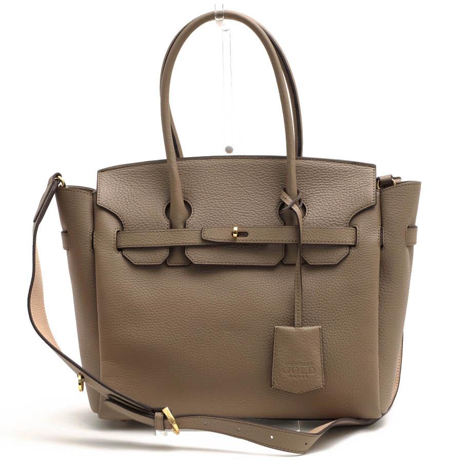 ○ココセリュックス ゴールド COCOCELUX GOLD マストロット社製ナチュラルシュリンク ヘラクレス 牛革 ハンドバッグ 205DA0383 ベ  中古 COCOCELUX GOLD ココセリュックス ゴールド ハンドバッグ 205DA0383