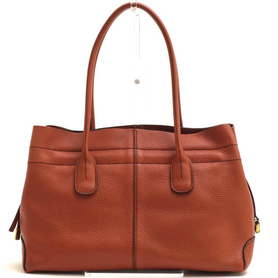 【milk】TOD'S トッズ シボ革 トープ レザー トートバッグ TOD'S（トッズ） トートバッグ Restyled D-Bag Dバッグ 牛革 カーフ