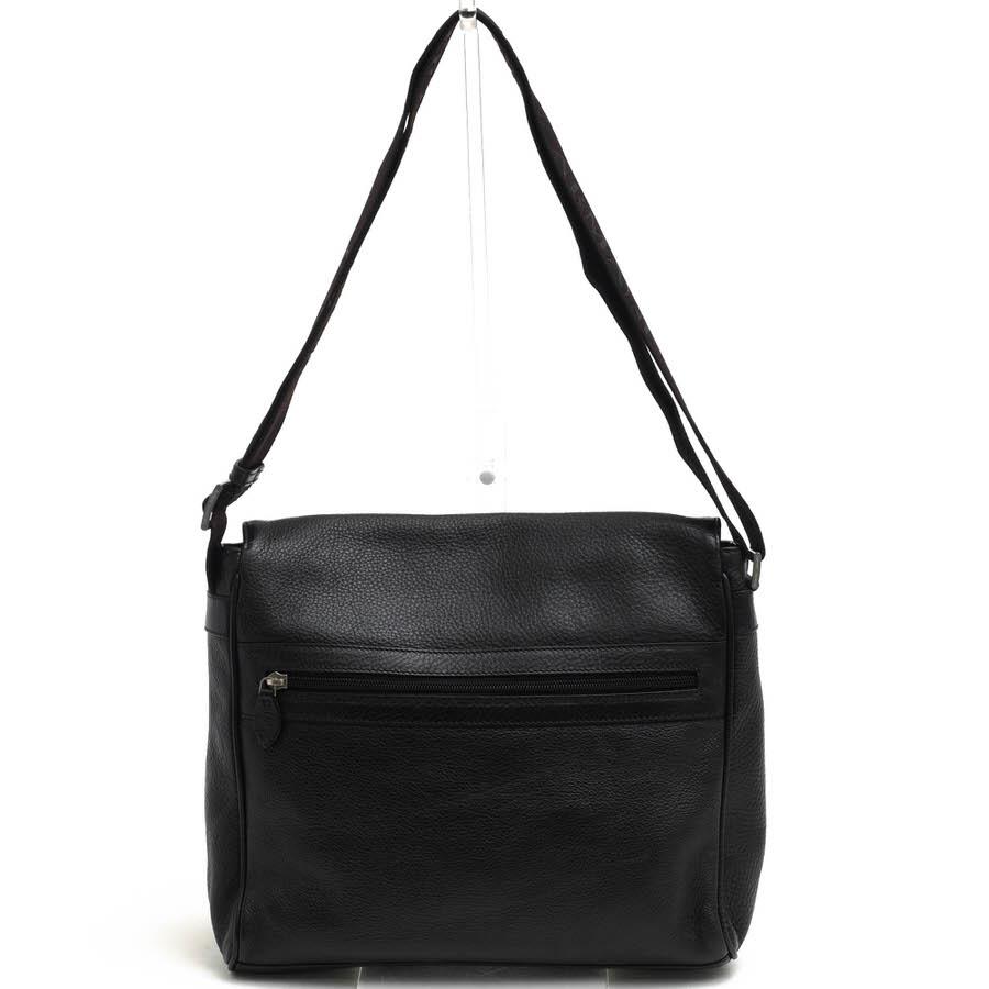 ○アルマーニ EMPORIO ARMANI 牛革 ショルダーバッグ YEM822 YH234 ST.DOLLARO A4サイズ収納可 メッセンジャーバッグ シボ革 シュ  中古 ARMANI（アルマーニ） EMPORIO ARMANI ショルダーバッグ YEM822 YH234