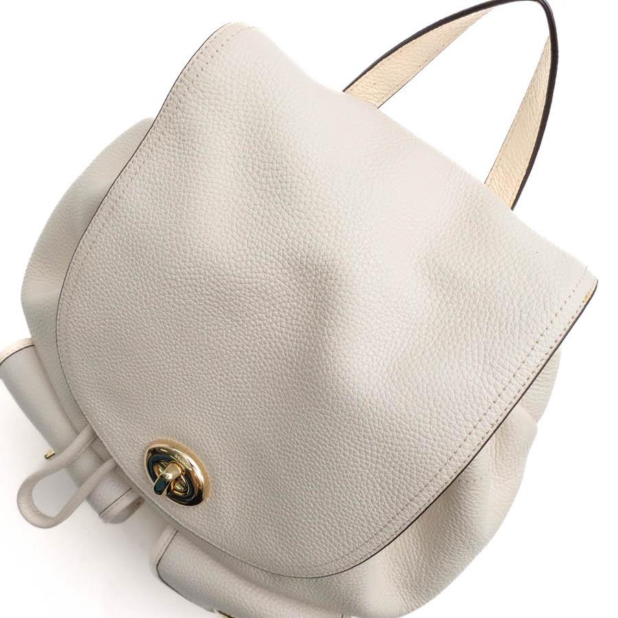 COACH（コーチ） リュック 37582 TURNLOCK RUCKSACK IN PEBBLE LEATHER