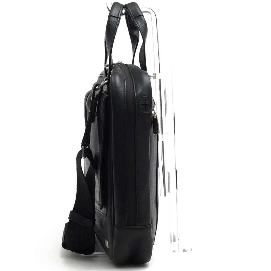 ○ダンヒル Dunhill フルグレインレザー 牛革 ビジネスバッグ QB6040A Avorities Leather Single Zip Document Case アボリティー  中古 dunhill（ダンヒル） ビジネスバッグ QB6040A Avorities Leather