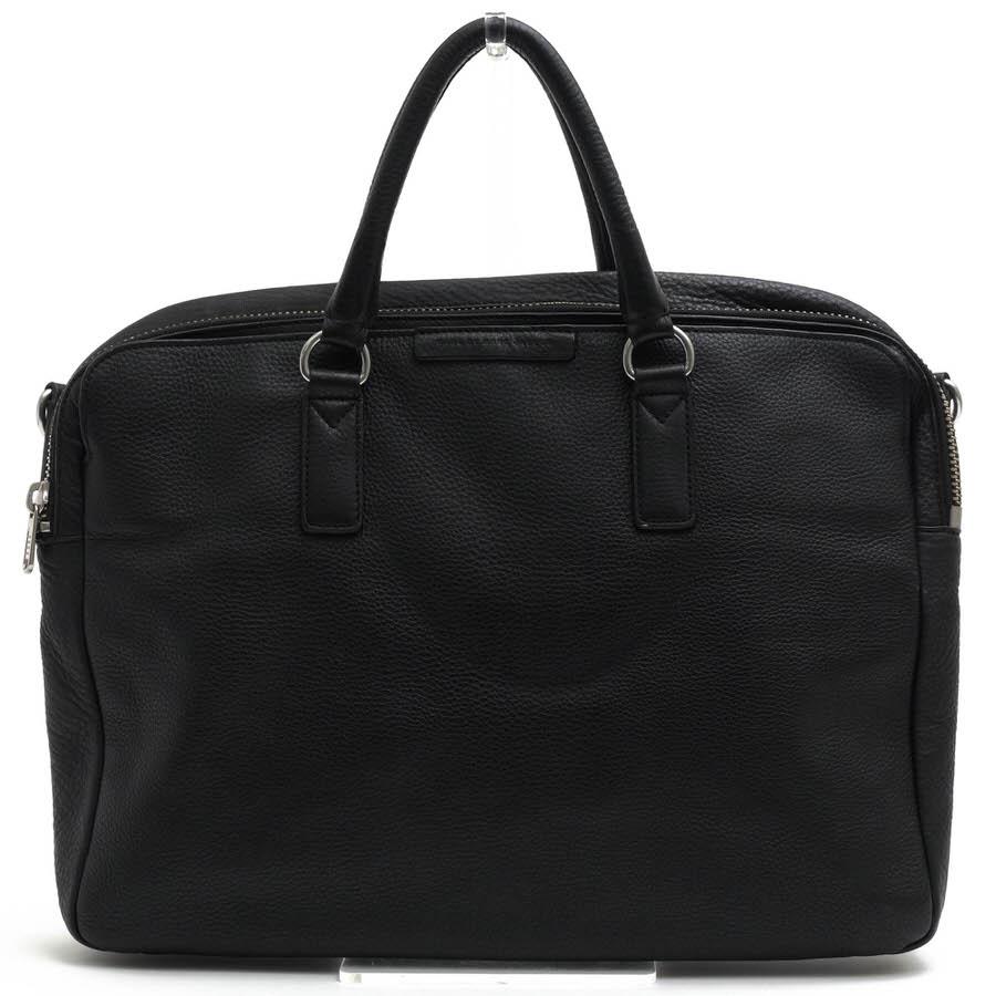 MARC JACOBS ブラックレザービジネスバッグ MARC BY MARC JACOBS（マーク バイ マーク ジェイコブス） マーク バイ