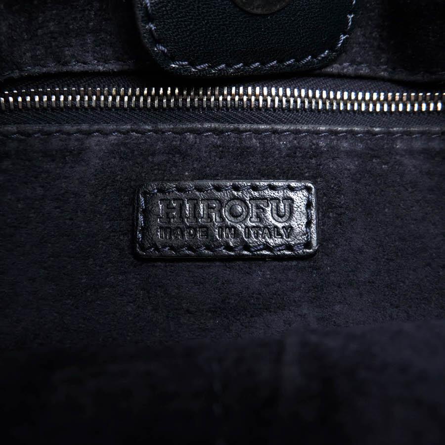 【美品】HIROFU バケッタレザー ワンショルダーハンドバッグ Hロゴ HIROFU ヒロフ ハンドバッグ バケッタアマーノ 牛革 Hロゴ