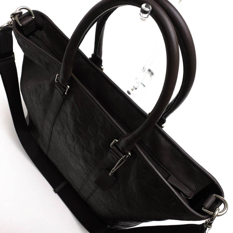 COACH（コーチ） トートバッグ F71136 HERITAGE WEB LEATHER EMBOSSED