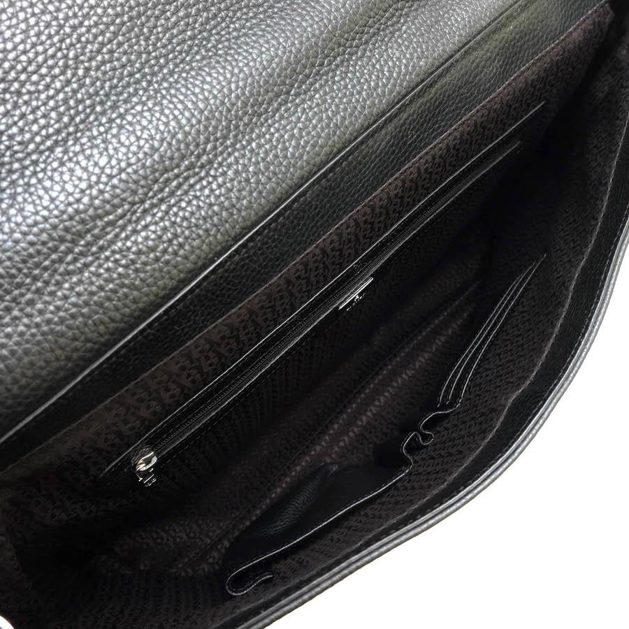 AIGNER アイグナー ビジネスバッグ 牛革 シボ革 シュリンクレザー