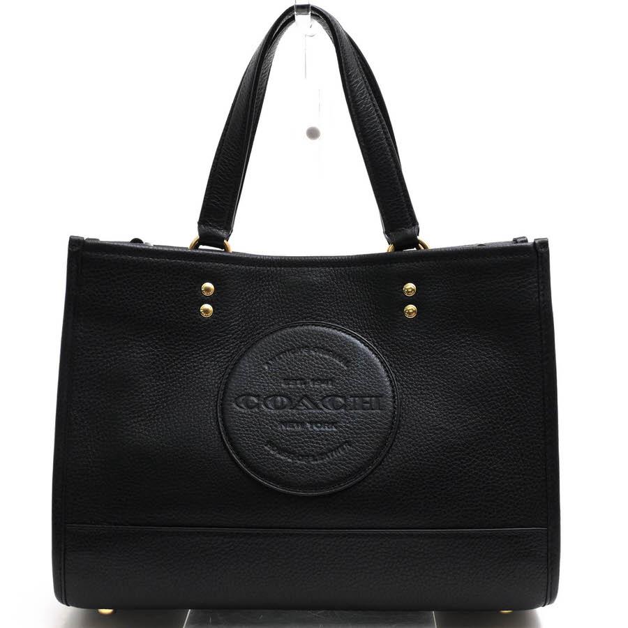 COACH デンプシー キャリーオール ウィズ パッチ トートバッグ　ブラック COACH（コーチ） トートバッグ C2004 Dempsey Carryall With Patch