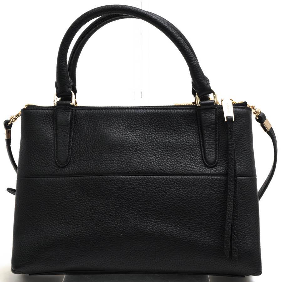 ○コーチ COACH ペブルドレザー 牛革 ハンドバッグ 28163 The Mini Borough Bag In Pebble Leather ミニ ボロー 2WAY ショルダーバ 中古 COACH（コーチ） ハンドバッグ 28163 The Mini Borough Bag In Pebble