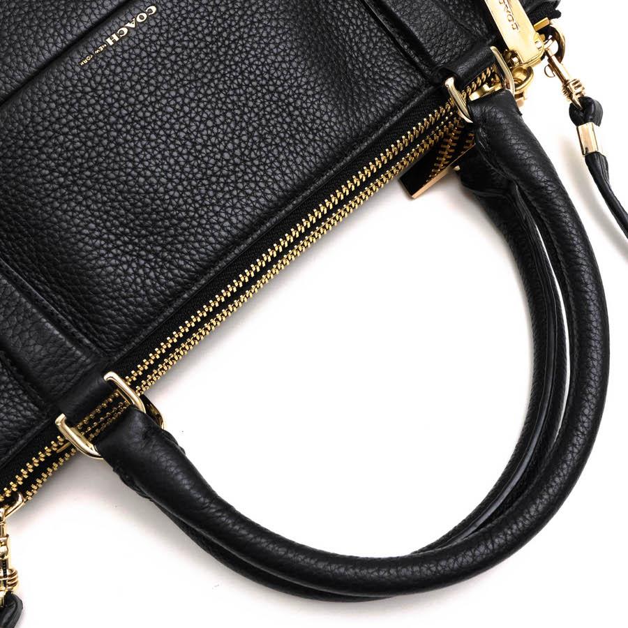 ○コーチ COACH ペブルドレザー 牛革 ハンドバッグ 28163 The Mini Borough Bag In Pebble Leather ミニ ボロー 2WAY ショルダーバ 中古 COACH（コーチ） ハンドバッグ 28163 The Mini Borough Bag In Pebble