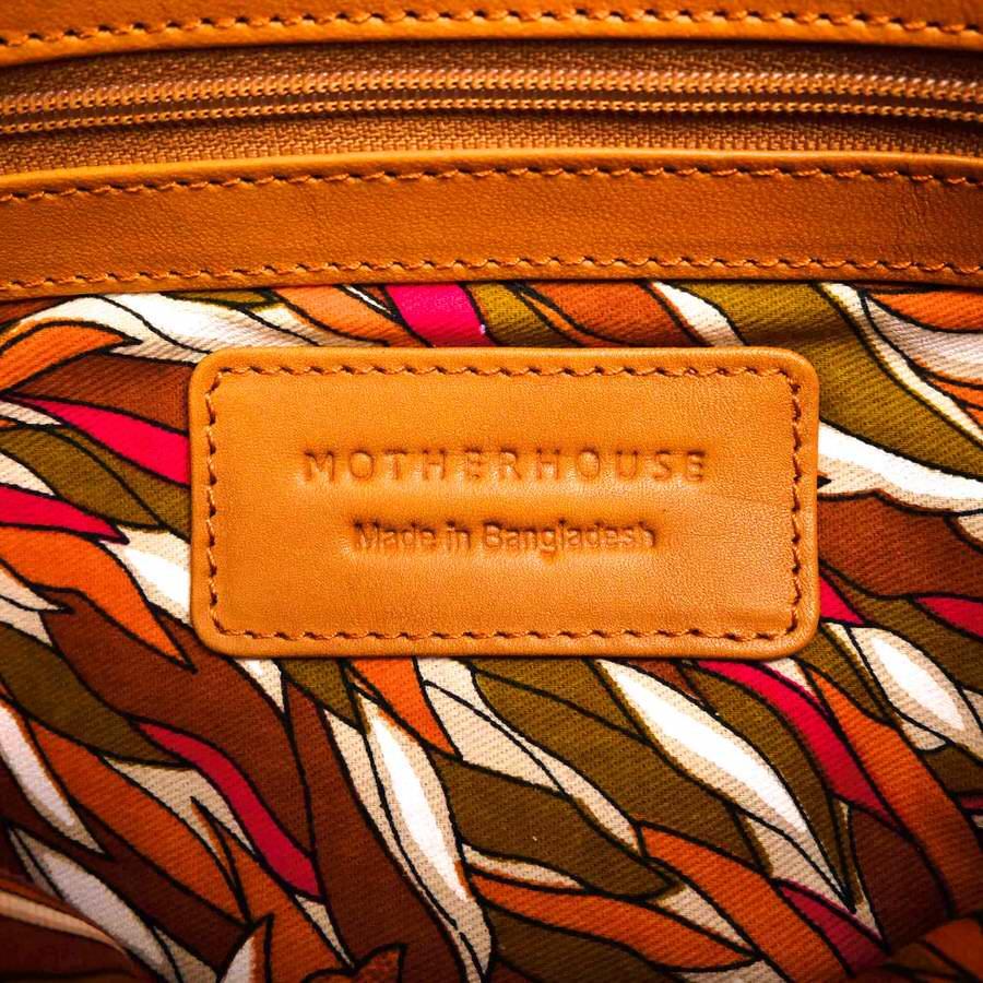MOTHERHOUSE マザーハウス ハンドバッグ Icho Mini Hand 銀杏 イチョウ 