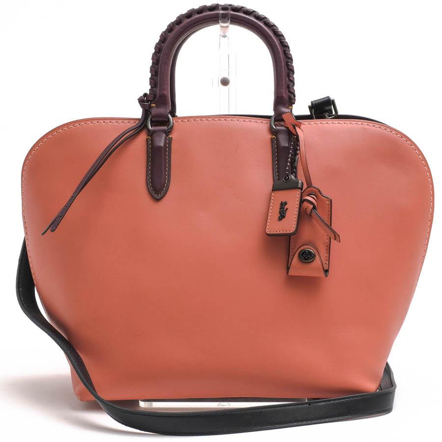 ○コーチ COACH Glovetanned leather グラブタンレザー 牛革 ハンドバッグ 59983 Dakotah Satchel With Whipstitch Handle ダコタ  中古 COACH（コーチ） ハンドバッグ 59983 Dakotah Satchel With Whipstitch