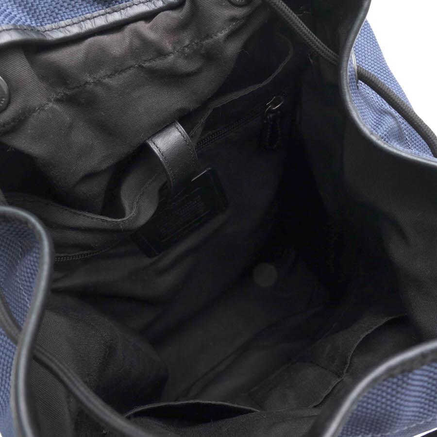 ○コーチ COACH 牛革 リュック F24677 Terrain Trek Pack Denim テレイン トレック パック バックパック デイパック ノートPC収納  中古 COACH（コーチ） リュック F24677 Terrain Trek Pack Denim テレイン