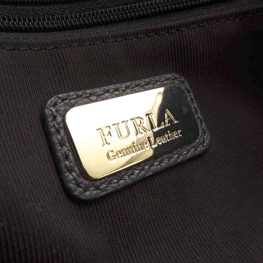 【美品】フルラ　ノエミ　リュック　オールレザー　ゴールド金具　ブラック　シボ革 FURLA フルラ リュック NOEMI BACKPACK ノエミ 牛革 シボ革