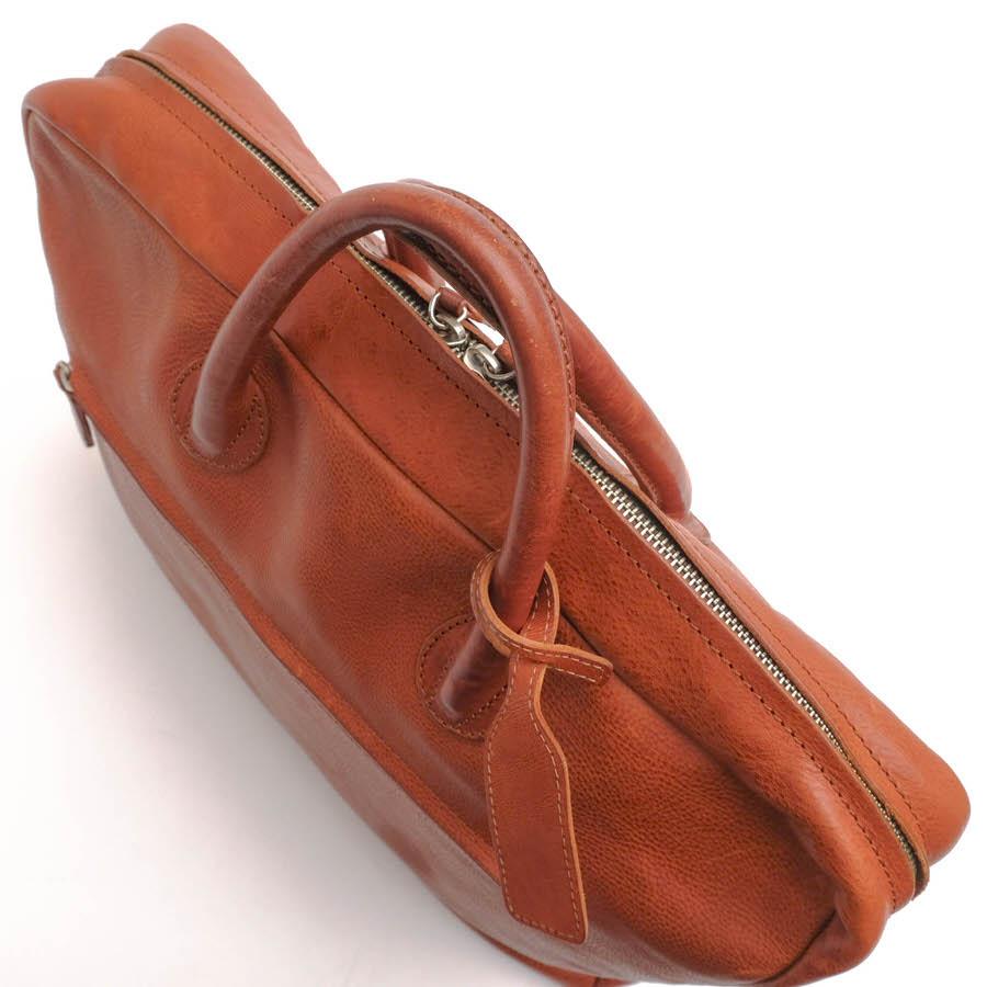 ○ボーデッサン BEAU DESSIN バタラッシィ・カルロ社ミネルバボックス 牛革 ビジネスバッグ MV-672 シボ革 シュリンクレザー メン  中古 beau dessin（ボーデッサン） ビジネスバッグ MV-672 バタラッシィ