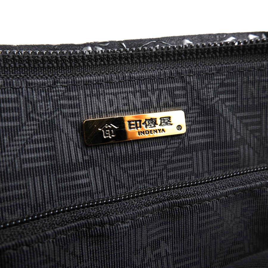 印傳屋 INDEN-YA 印伝 ハンドバッグ No.6333 手提げ 鹿革 ディアスキン