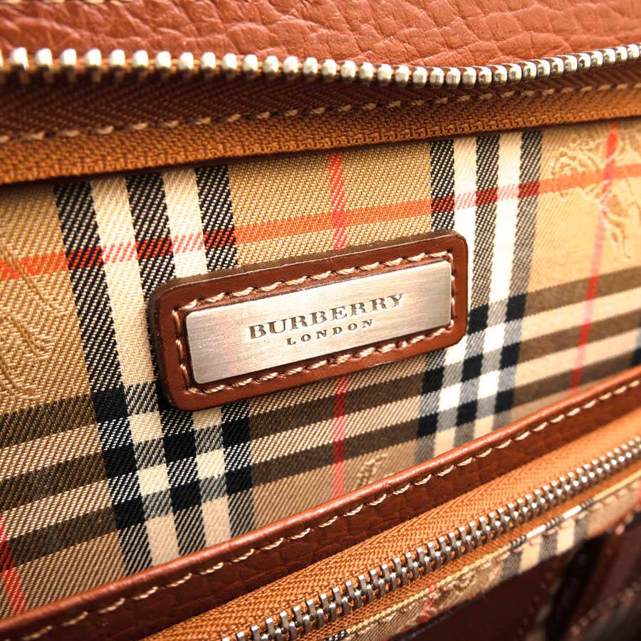 BURBERRY（バーバリー） ビジネスバッグ グレイン型押し牛革 裏地