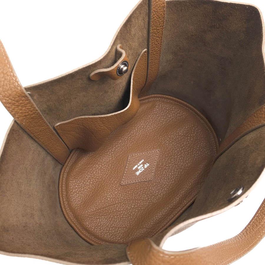 TIP ZONE ティップゾーン ハンドバッグ 牛革 カーフ シボ革 シュリンク