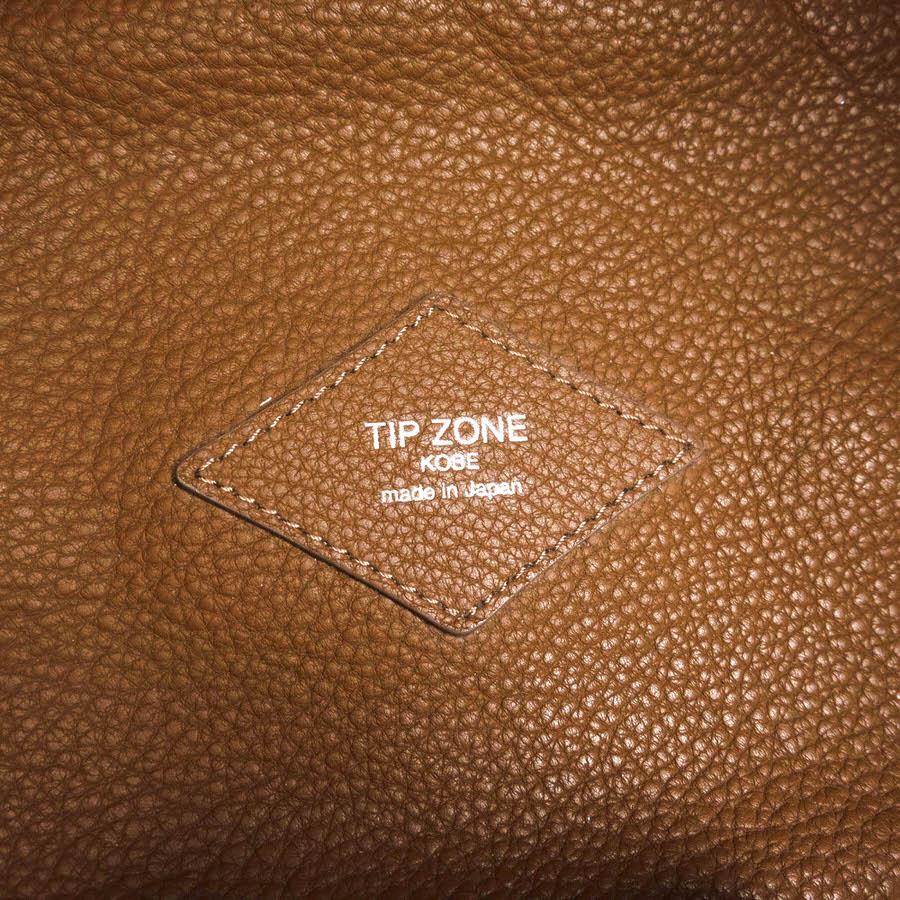 TIP ZONE ティップゾーン ハンドバッグ 牛革 カーフ シボ革 シュリンク