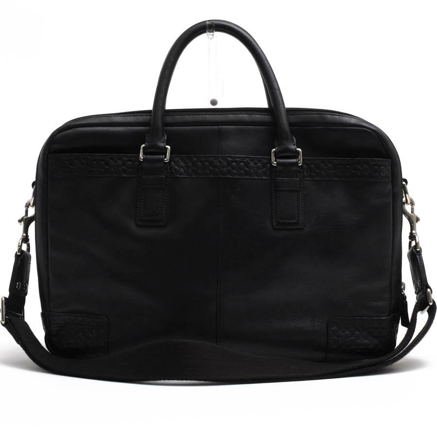 COACH（コーチ） ビジネスバッグ F70550 牛革 カーフ ミニシグネチャー 