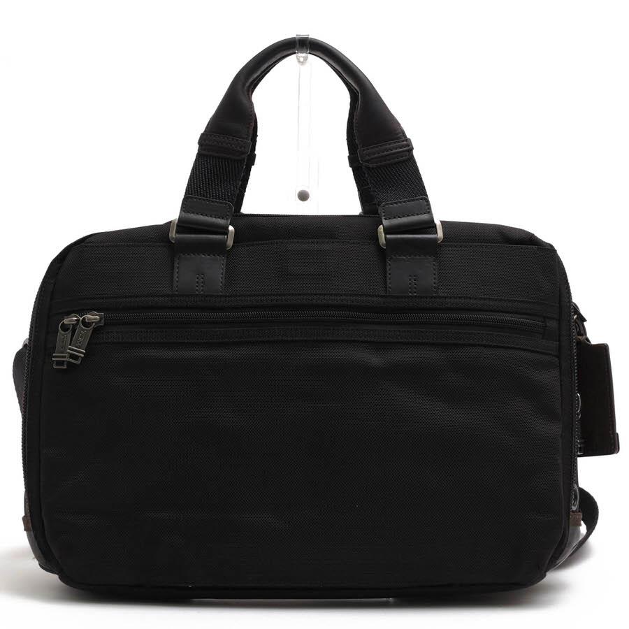TUMI Brooks Slim Brief グレー / ビジネスバッグ Tumi Grey/Brown Denim and Leather Alpha Bravo Brooks Briefcase Bag