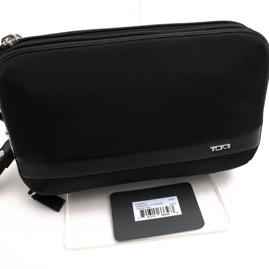 ○トゥミ TUMI バリスティックナイロン ナパレザー 牛革 セカンドバッグ/クラッチバッグ 01192294D2 ALPHA SLG Triple Zip Clutch  中古 TUMI（トゥミ） セカンドバッグ/クラッチバッグ 01192294D2 ALPHA SLG