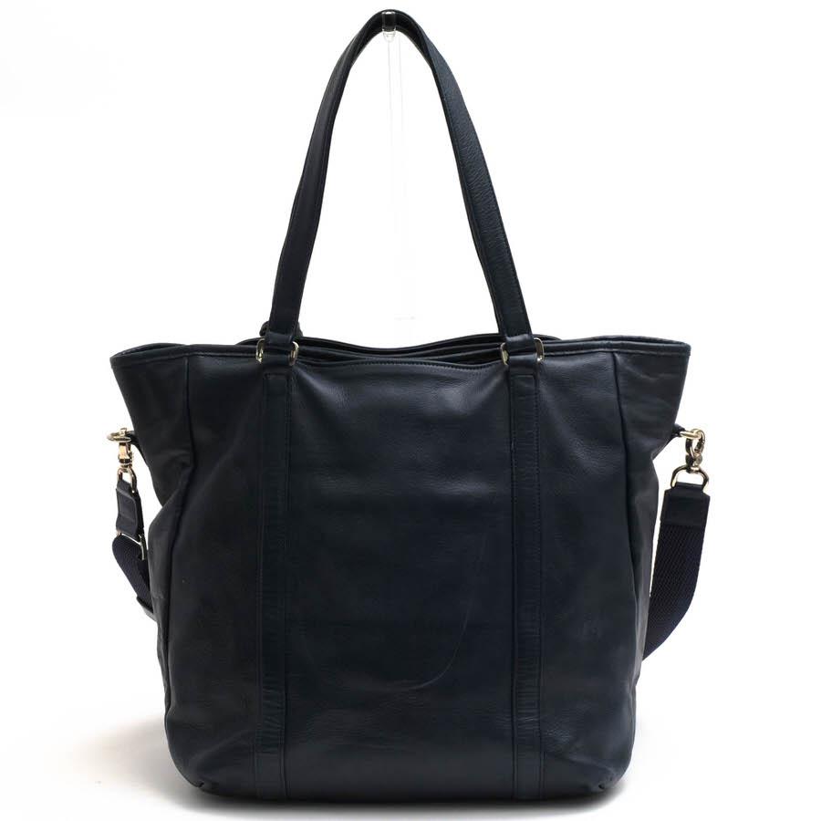 ✨美品✨aniary アンティークレザートートバッグ　2way レザー　ネイビー 美品 アニアリ アンティークレザー トートバッグ A4可 肩掛け ネイビー