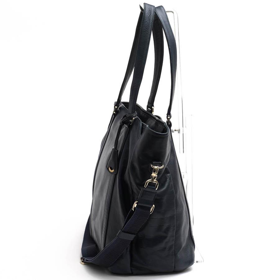 ✨美品✨aniary アンティークレザートートバッグ　2way レザー　ネイビー aniary（アニアリ） トートバッグ 01-02012 Antique Leather 2WAY Tote