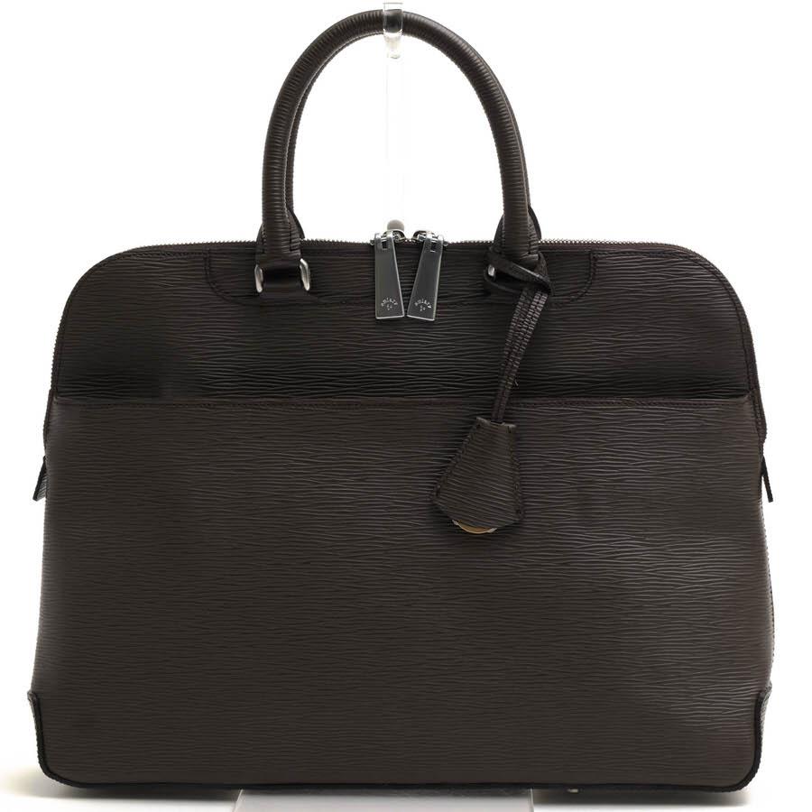 ○アニアリ aniary ウェーブレザー Wave Leather 牛革 ビジネスバッグ 16-01000 A4サイズ収納可 迷彩・カモフラージュ柄 メンズ 【 中古 aniary（アニアリ） ビジネスバッグ 16-01000 ウェーブレザー Wave