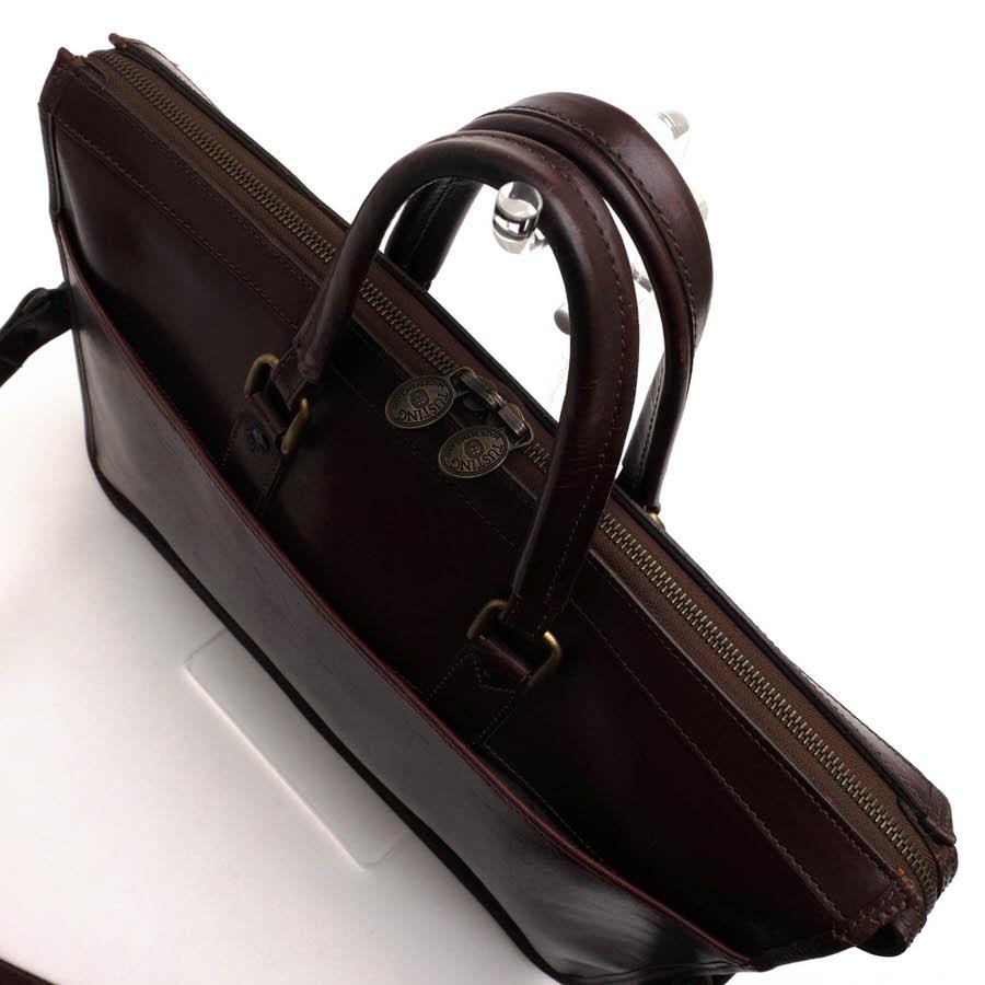 【TUSTING】美品 Marston ブリーフケース ビジネスバッグ 黒 TUSTING タスティング ビジネスバッグ Marston Atlantic Leather