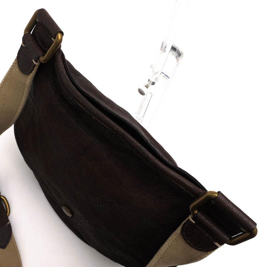 dunhill（ダンヒル） ショルダーバッグ 天然皮革 メールバッグ シボ革 