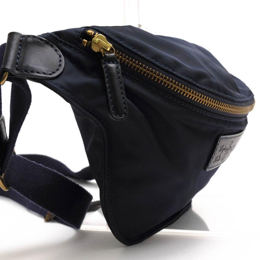 ○フェリージ Felisi 伊リモンタ社ナイロン バケッタレザー 牛革 ウエストバッグ 1052/DS ボディバッグ ユニセックス 男女兼用 メ  中古 Felisi（フェリージ） ウエストバッグ 1052/DS 伊リモンタ社ナイロン