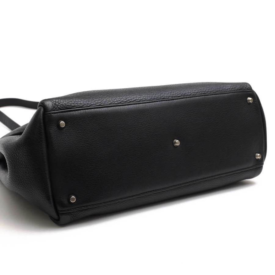 ○マウロゴヴェルナ MAURO GOVERNA 牛革 カーフ トートバッグ シボ革 シュリンクレザー フォーマルバッグ 冠婚葬祭 2WAY ショルダ  中古 MAURO GOVERNA マウロゴヴェルナ トートバッグ 牛革 カーフ シボ革