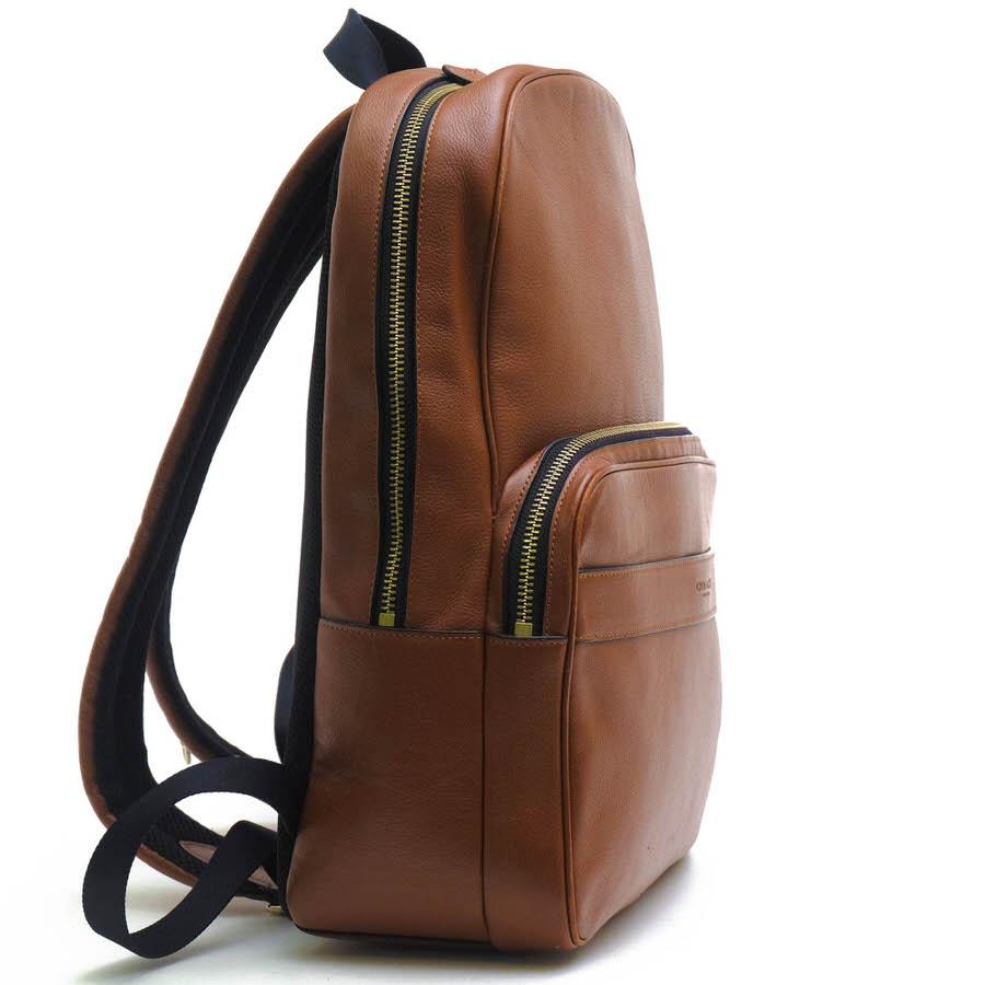 【極美品】コーチ ハミルトン リュックサック レザー A4可 肩掛け 黒 COACH（コーチ） リュック F72364 Hamilton Backpack In Sport Calf