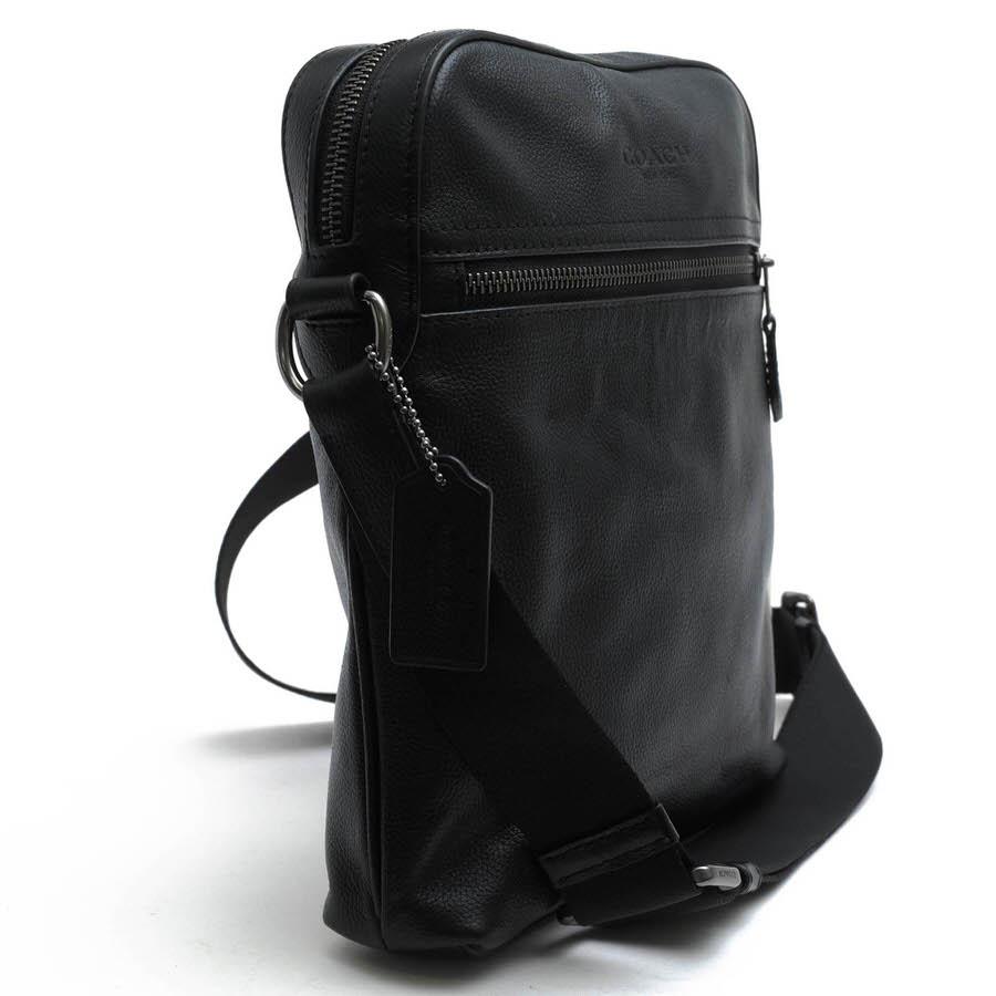 COACH F68014 レザー ショルダーバッグ 黒 シボ革 【公式通販】 COACH