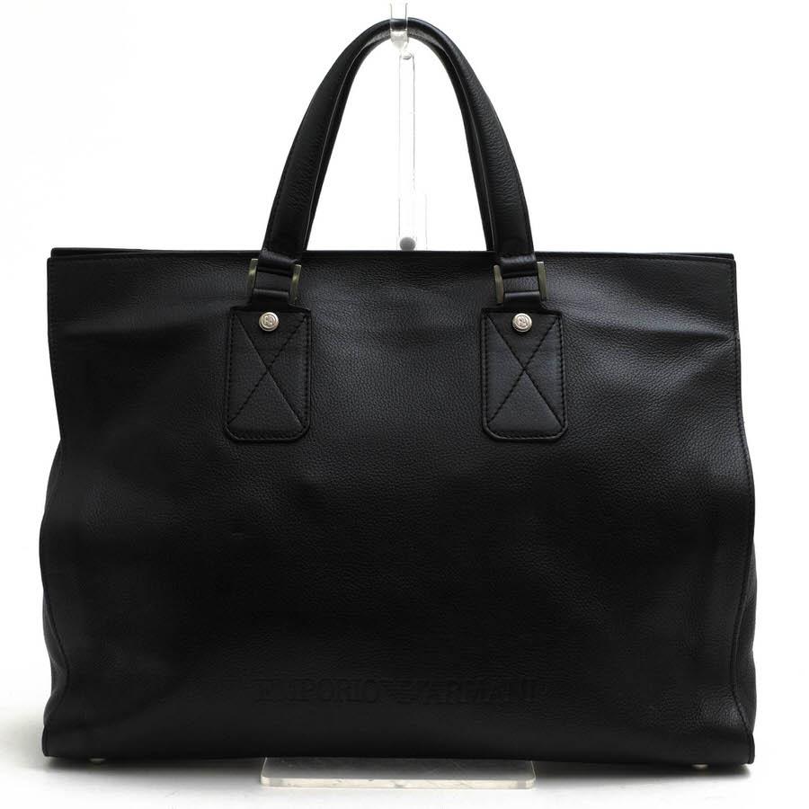 ○アルマーニ EMPORIO ARMANI 牛革 ビジネスバッグ YEM146 YC041 シボ革 シュリンクレザー メンズ 【中古】 中古 ARMANI（アルマーニ） EMPORIO ARMANI ビジネスバッグ YEM146 YC041