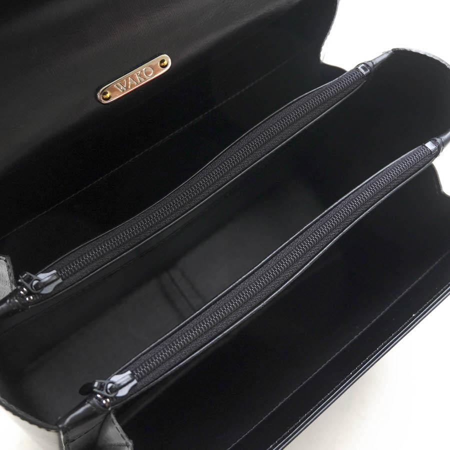WAKO 銀座和光　ハンドバッグ　フォーマルバッグ　冠婚葬祭　カーフレザー WAKO 和光 ハンドバッグ ボックスカーフ 牛革 フォーマルバッグ 冠婚