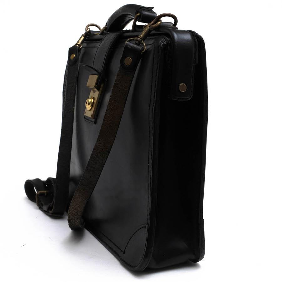ヘルツ HERZ ビジネスバッグ ラティーゴ 牛革 ブラック 美品 HERZ BW-13-M 2本手ビジネスバッグ / ヘルツ ラティーゴ ハードレザー