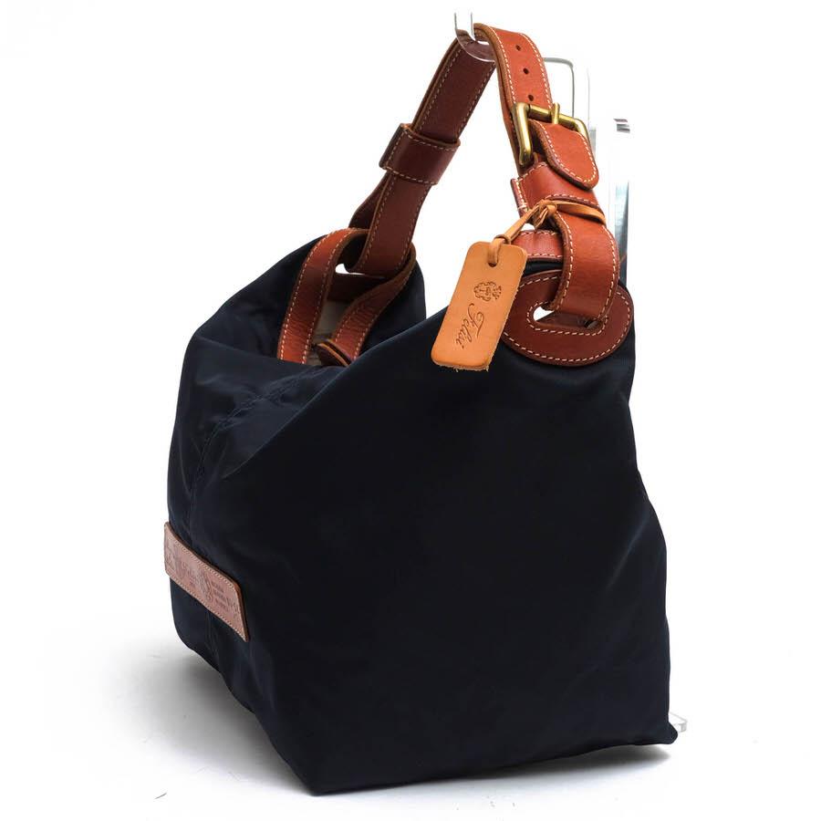 ○フェリージ Felisi リモンタナイロン バケッタレザー 牛革 ショルダーバッグ 03-58/2 肩掛け ワンショルダーバッグ レディース   中古 Felisi（フェリージ） ショルダーバッグ 03-58/2 リモンタナイロン