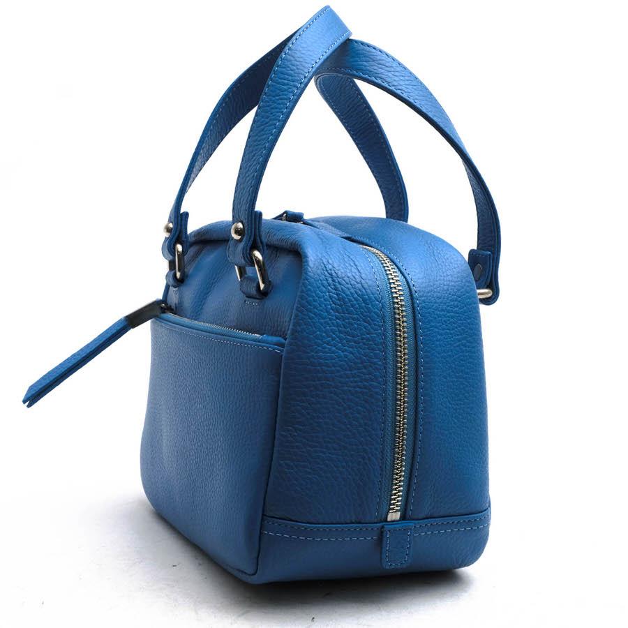 den HAMANO 傳濱野 ハンドバッグ Carina カリーナ 牛革 キューブ型