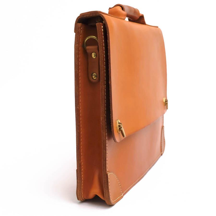 ヘルツ　レザー ビジネスバッグ ブラウン　HERZ 限界値下げ HERZ（ヘルツ） ビジネスバッグ BC-1-M 牛革 フラップ式 : Desir Yahoo