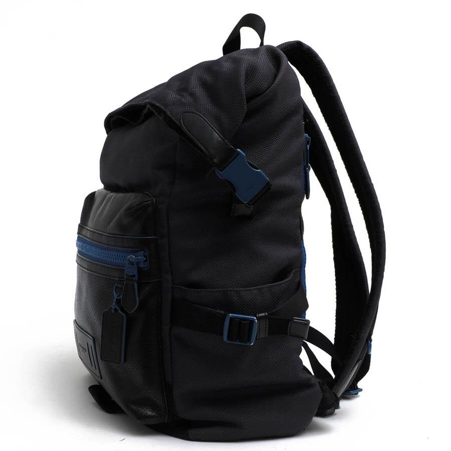 ○コーチ COACH パフォレイテッドレザー 牛革 リュック F36090 Terrain Roll Top テイレン ロールトップ バックパック デイパック  中古 COACH（コーチ） リュック F36090 Terrain Roll Top テイレン ロール