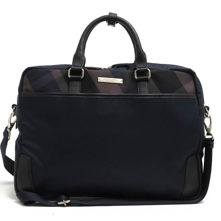 ○ブラックレーベル・クレストブリッジ BLACK LABEL CRESTBRIDGE 牛革 ビジネスバッグ 51114-105-28 トーナルクレストブリッジチェ 中古 BLACK LABEL CRESTBRIDGE ブラックレーベル・クレストブリッジ