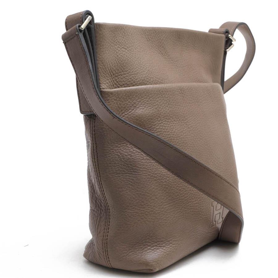 ○ヒロフ HIROFU ナチュラルシュリンク仕上げソフトバケッタ 牛革 ショルダーバッグ VITA ヴィータ シボ革 シュリンクレザー 定番  中古 HIROFU（ヒロフ） ショルダーバッグ VITA ヴィータ ナチュラル